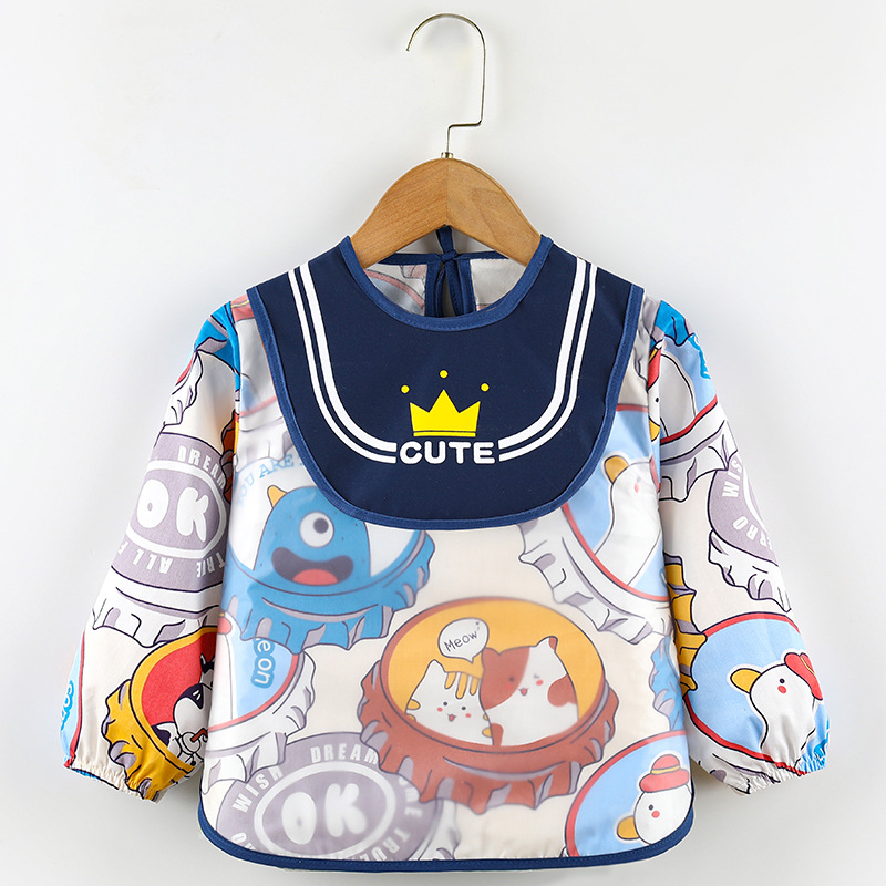 Children's Bibs Engineering Vehicle Pure Cotton Baby Car Cover Baby Kindergarten Excavator Digging Car Reverse Dressing