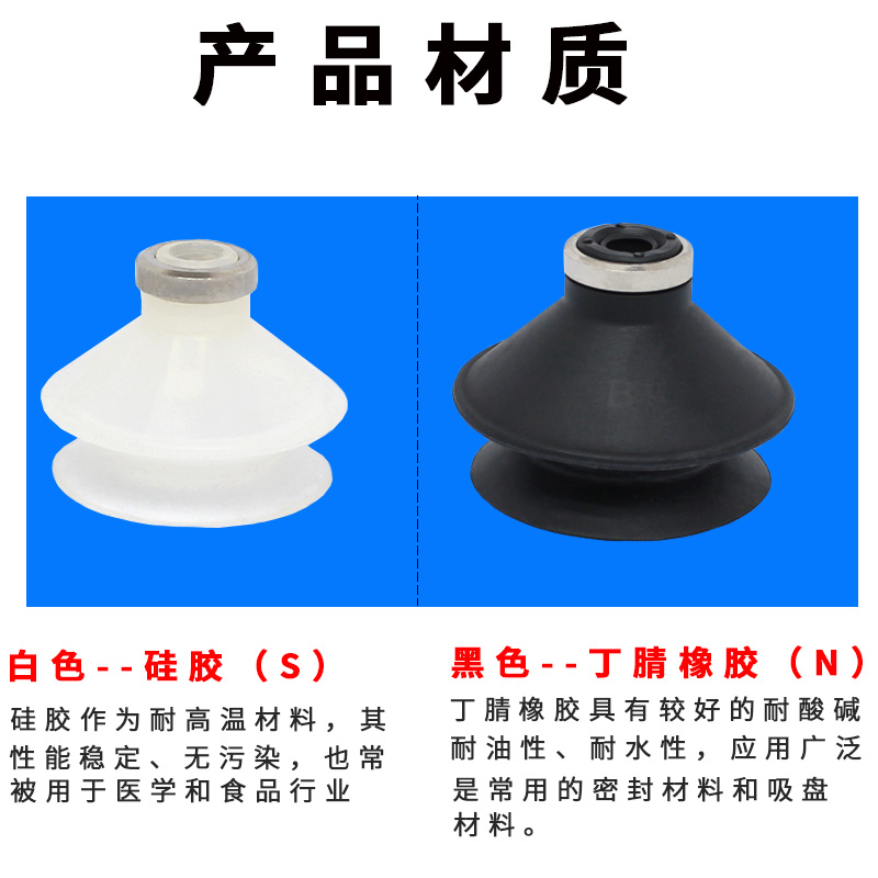 真空吸盘ZP04/06/08/10/25/32/40/50UN/US/BN/BS/CN/CS - 图1