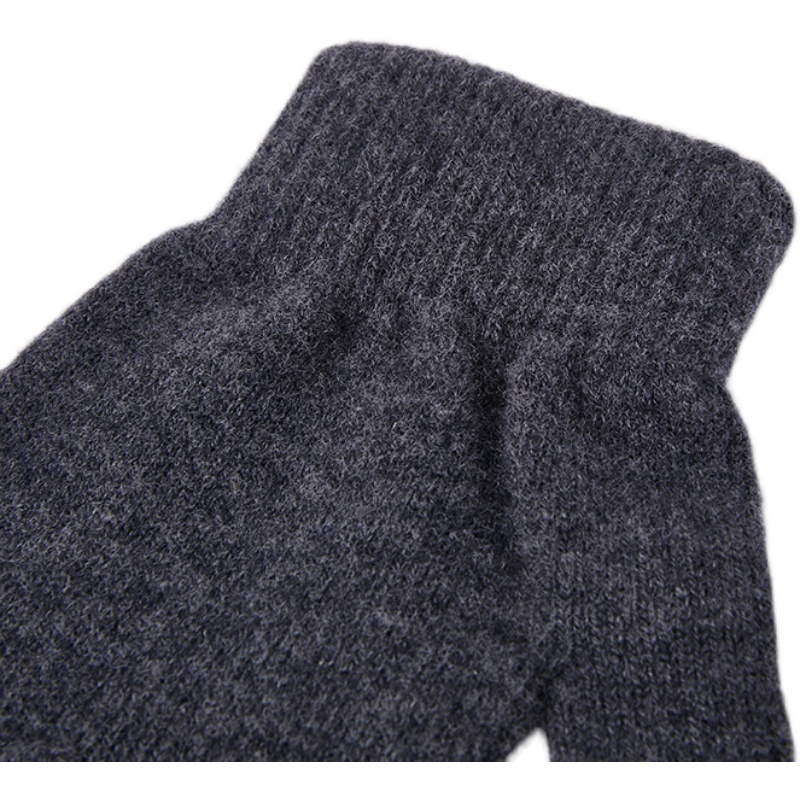 100%棉羊毛男士毛线手套冬季骑行防风保暖可触屏学生冬天骑车女厚 - 图3