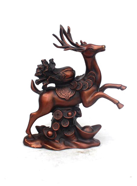 纯铜摆件一路发财旺事业工艺品