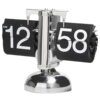 Simple mechanical page-turning clock for living room with wonderful engraving