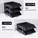 High-end leather desktop multi-layer file storage rack