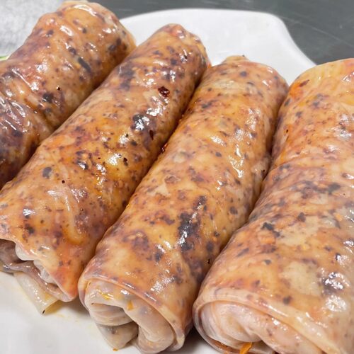 【顺丰包邮】宿念香辣卷面皮皖北萧县面皮方便速食香辣220克每卷 - 图3