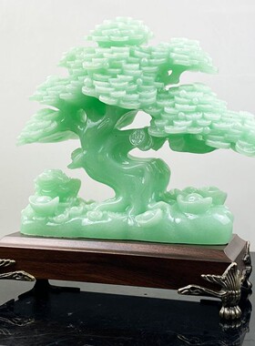 新款上市树脂蓝冰玉招财
