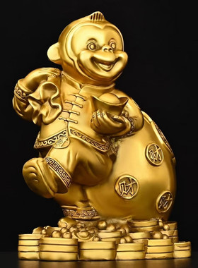 金猴招财摆件家居客厅办