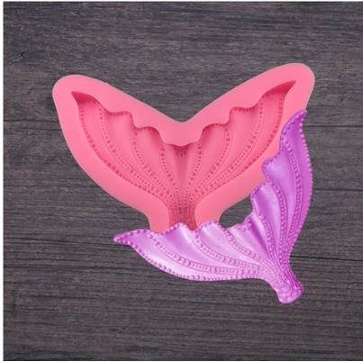蛋糕装饰网红大号鱼尾巧克力硅胶模具 DIY蛋糕装饰翻糖烘焙工具 - 图2