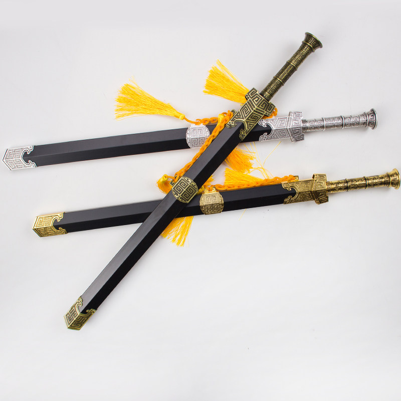 汉剑秦剑中式古典宝剑手工剑不锈钢刀剑防身短剑冷兵器道具未开刃_虎窝淘