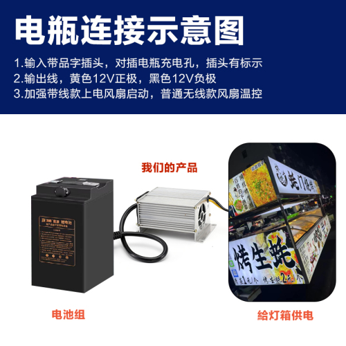 电动车转换器48V60V72V转12V35A60A大功率直流地摊电源灯带灯箱用