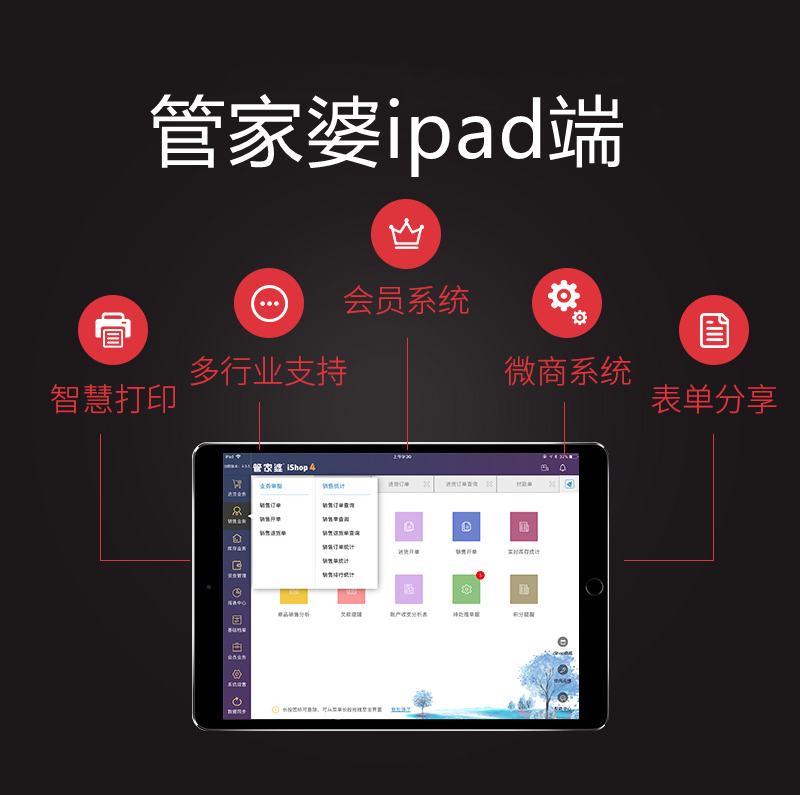 管家婆云进销存手机版app ishop ipad开单销售管理软件网络版服装 - 图2