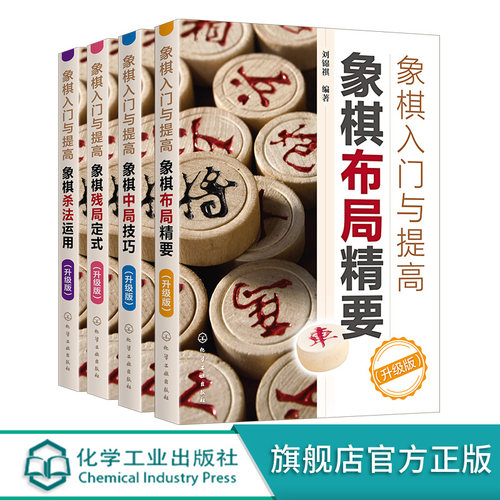 正版 象棋入门与提高升级版 共4册 象棋技巧杀法运用布局精要象棋残局定式破解指南 初学者棋谱基础教程 中国象棋棋谱教程入门书籍 - 图3