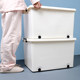 Storage box plastic thickened storage box with wheels