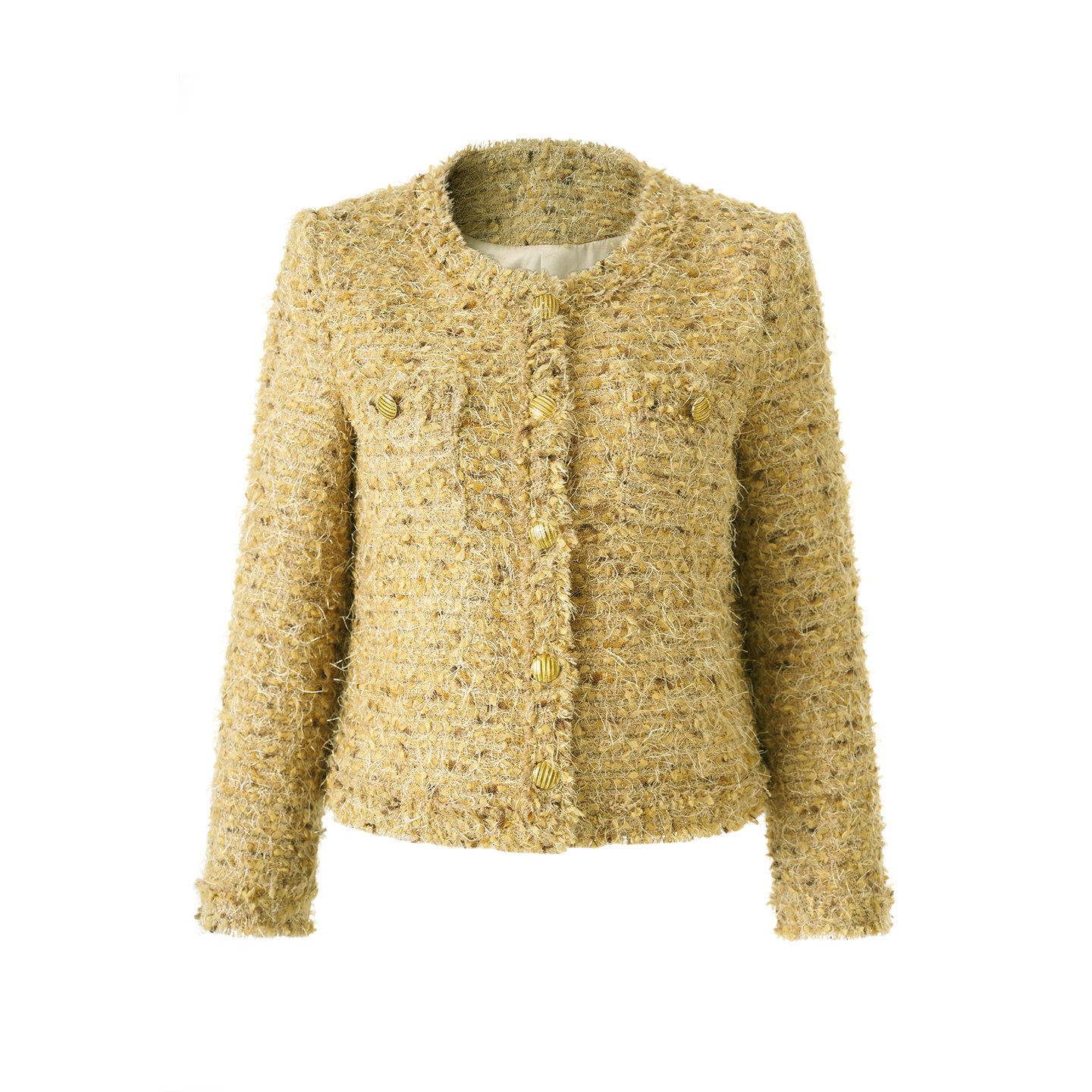 迪奥25秋冬氛围感小香风短外套女法式复古加厚超软羊毛粗花呢外套,淘宝优惠券,粉丝福利购,淘宝优惠卷