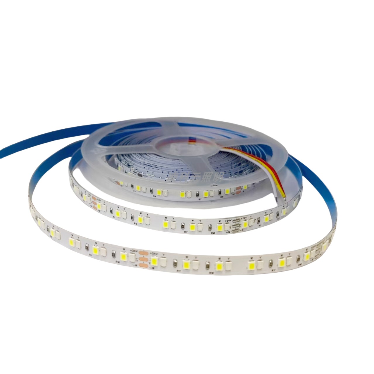 彩光双色24V2835裸板套管防水白蓝白光+蓝光双色LED灯带白色+蓝色,淘宝优惠券,粉丝福利购,淘宝优惠卷