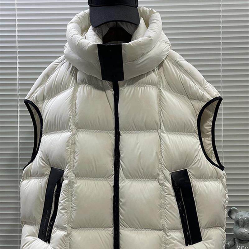 冬季高档90白鸭绒羽绒马甲男加厚美式潮牌连帽无袖羽绒服马夹外套,淘宝优惠券,粉丝福利购,淘宝优惠卷