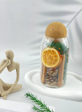 肉桂生财瓶香薰摆件聚财门千层金招财瓶圈桂皮卷桌面装饰摆件