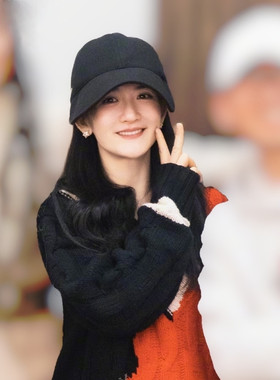 渔夫帽女春季谢娜同款