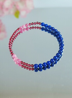 【星落蓝桥】中式设计青金石手链