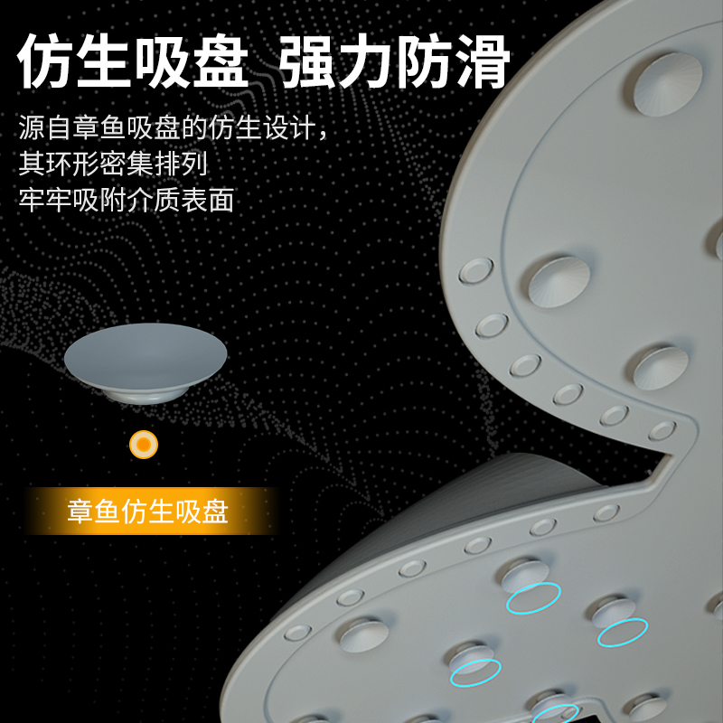 兔兔硅胶按摩脚垫浴室防滑垫子洗澡搓脚神器洗脚去死皮淋浴房地垫 - 图1