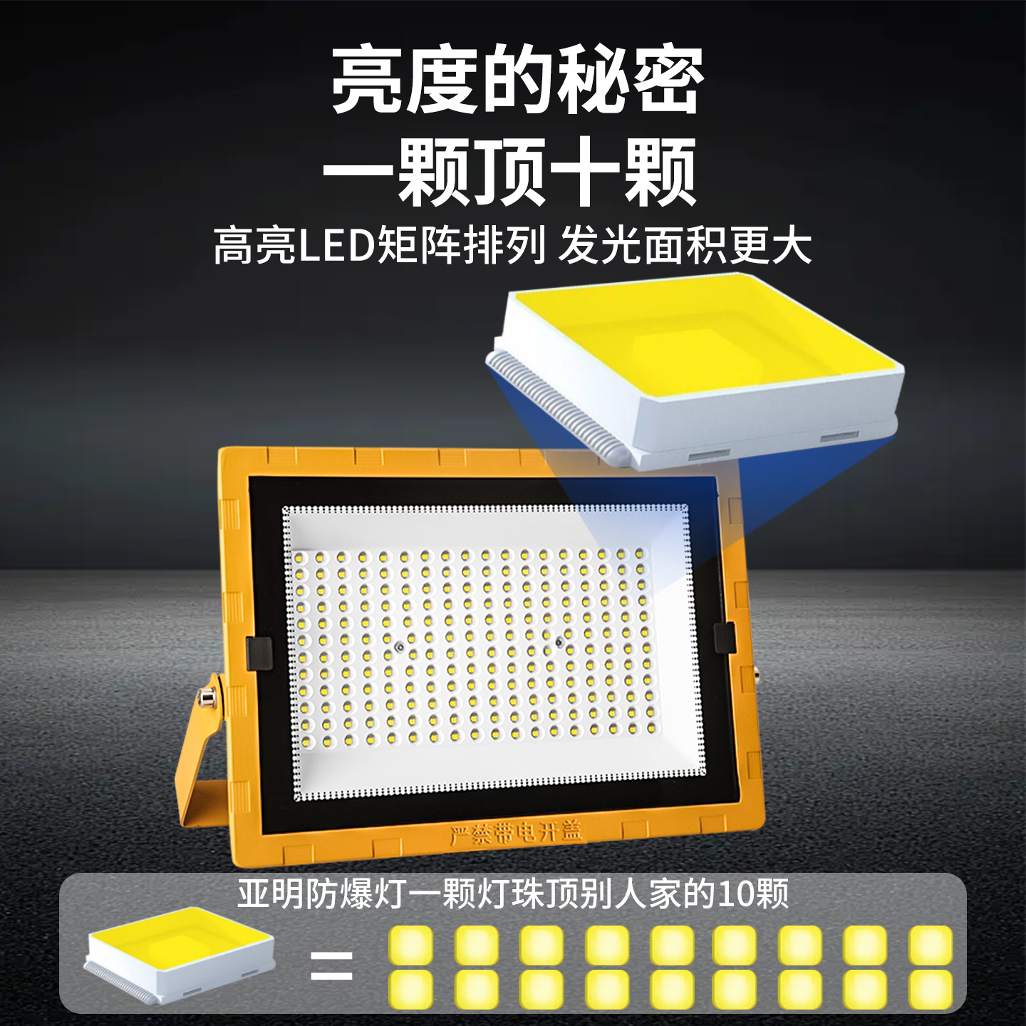 亚明LED防爆灯加油站100w化工厂房仓库车间防水油库隔爆灯耐高温 - 图1