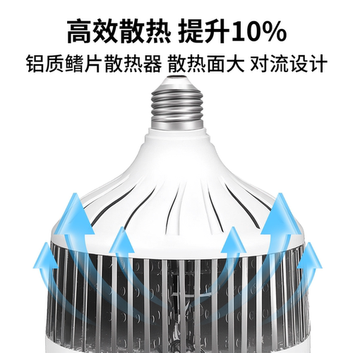 亚明照明led灯泡节能灯E27螺口家用车间工地厂房E40高亮度球泡 - 图2