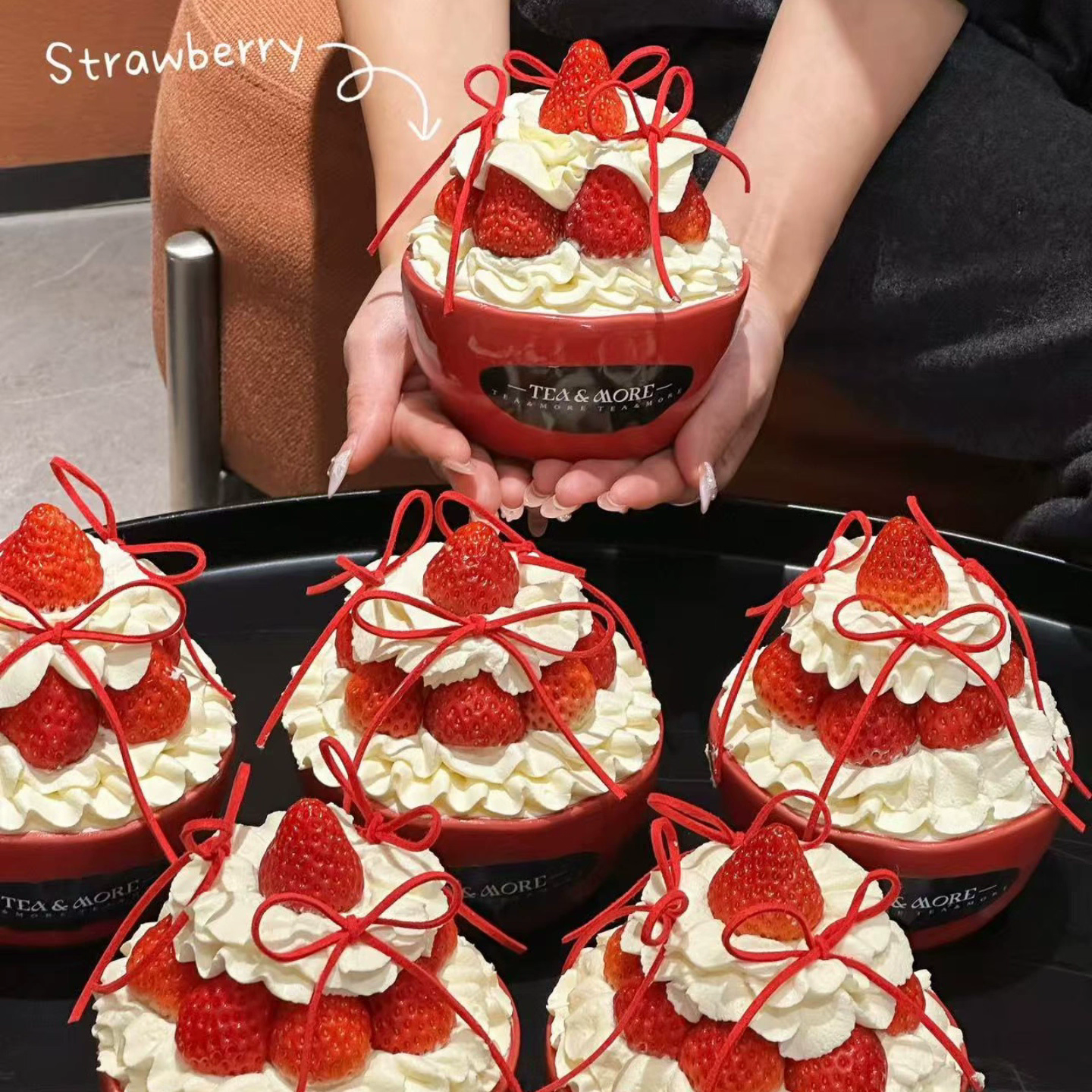 网红圣诞节红色草莓碗草莓蛋糕碗甜品打包碗陶瓷碗草莓盆蛋糕装饰,淘宝优惠券,粉丝福利购,淘宝优惠卷