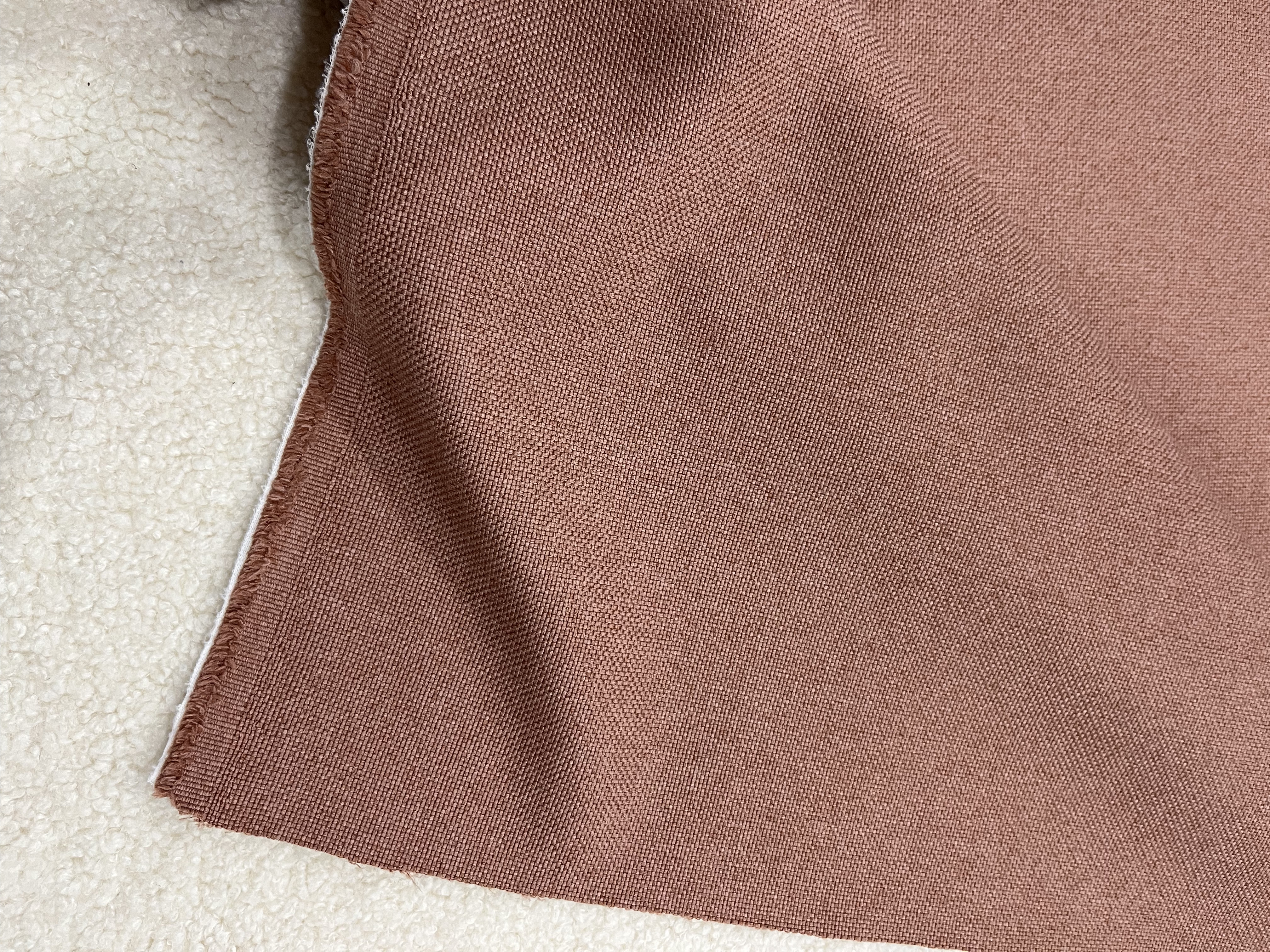 7.5 meters 60 yuan bean paste powder imitation linen sofa fabric car chair cover sofa fabric cover cloth bay window cushion pillow cloth