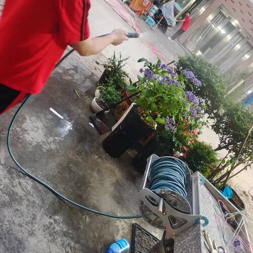 农用园林打药绕摇卷架不锈钢盘收纳水车架家用4分管浇花洗车挂式 - 图1
