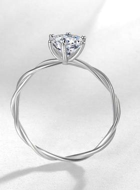 JZ4571克拉莫桑钻扭臂麻花戒指