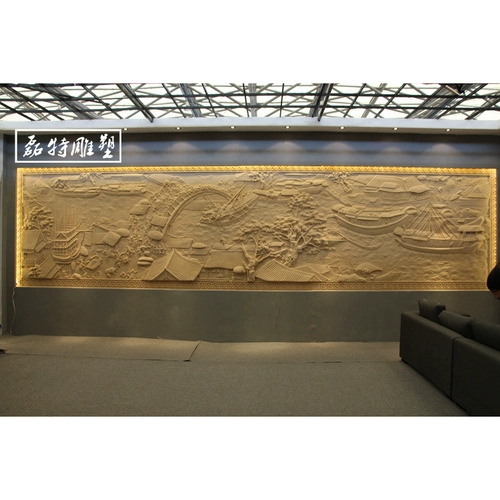 Песчаный китайский стиль рельефная роспись Отель Отель