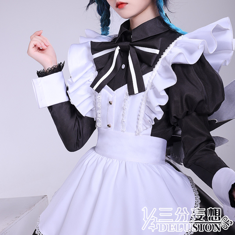 三分妄想原神cos服温迪cosplay男cos女仆装巴巴托斯动漫服装男c服 - 图0