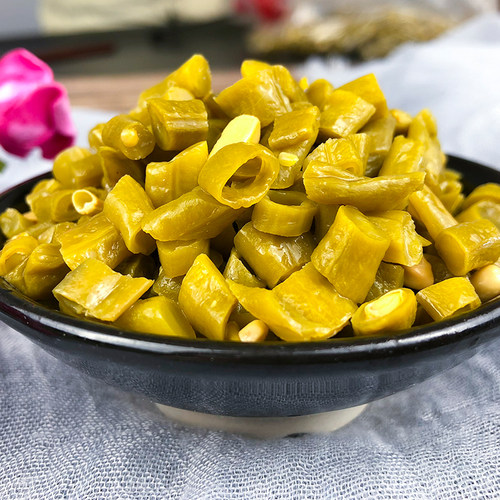 酸豆角【带箱9.5斤】泡豇豆咸菜下饭菜四川泡菜酸菜泡豆角酸豇豆 - 图0