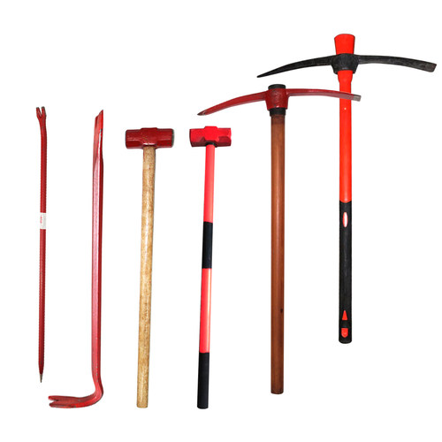消防撬棍 羊镐铁铤挠钩工具起钉器 消防大锤微型消防站破拆铁棒铲 - 图3