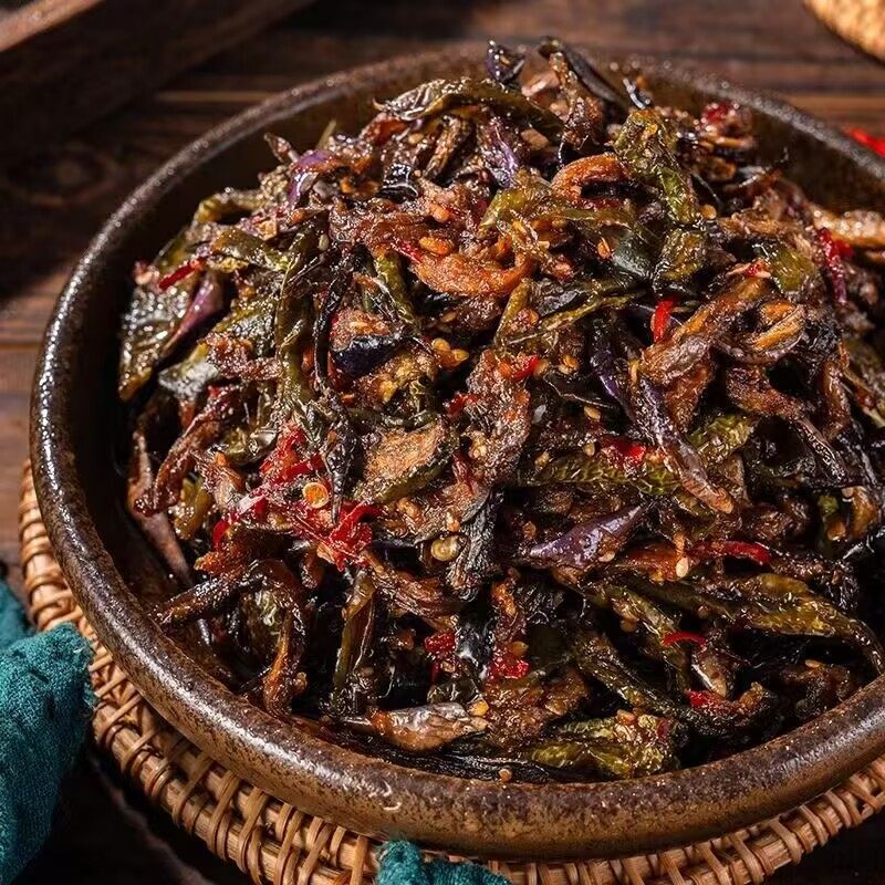 酱茄子干辣椒250g/袋东北延边风味下饭菜传统酱腌菜泡菜咸菜,淘宝优惠券,粉丝福利购,淘宝优惠卷