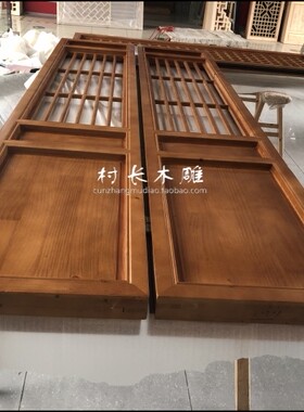 隔断移门折叠屏风遮挡东阳木雕