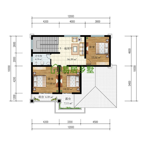 新中式网红别墅设计图纸两层新农村自建房乡村小洋房施工图全套 - 图2