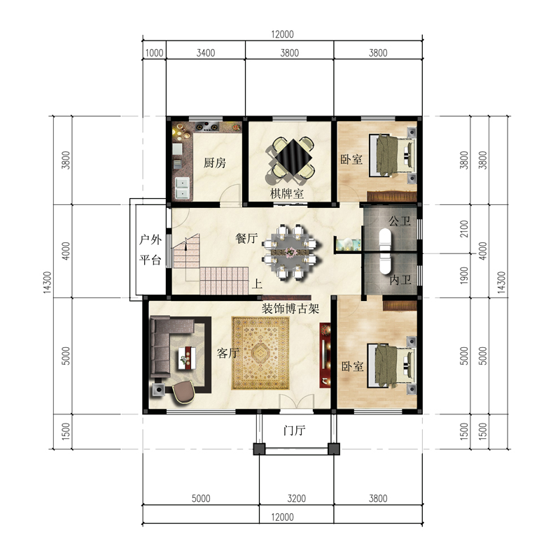 213网红新中式别墅设计图纸两层新农村自建房二层乡村全套施工图 - 图0