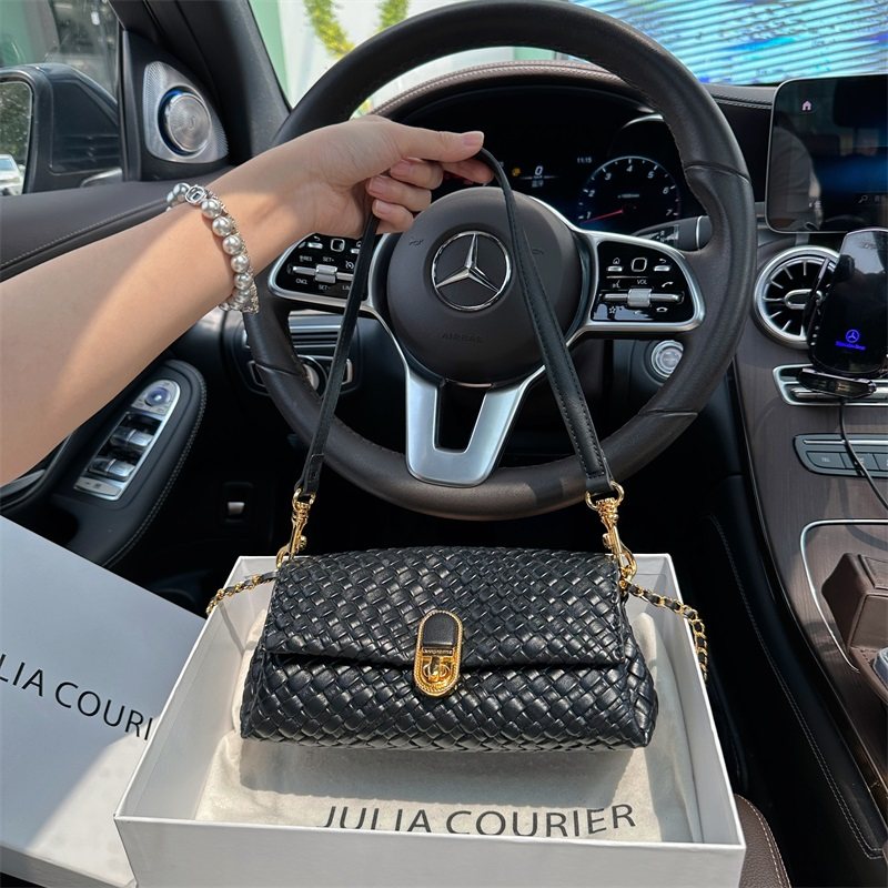 JULIA COURIER小众复古编织纹腋下包包女2024秋冬新款单肩斜挎包,淘宝优惠券,粉丝福利购,淘宝优惠卷