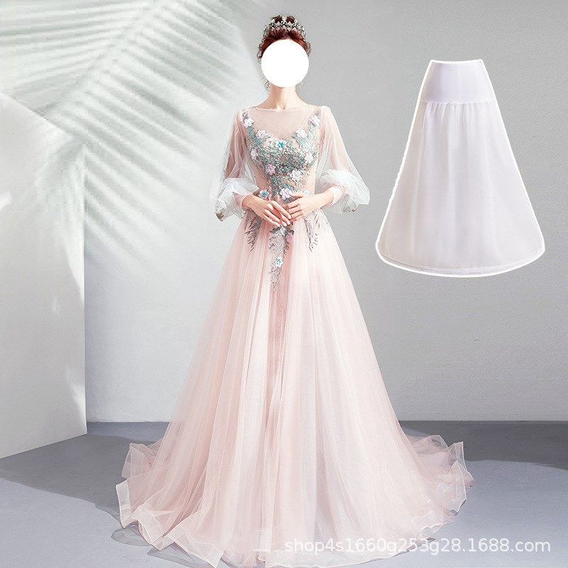 新娘结婚婚纱束腰裙撑弹力A字衬裙婚纱配件齐地一圈95cm,淘宝优惠券,粉丝福利购,淘宝优惠卷