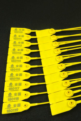 物流集装箱煤运一次性塑料封条铅封防伪防盗扎带吊牌塑料封签铅封 - 图3