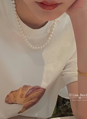 法式打结简约优雅气质风锁骨链