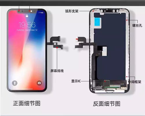 适用苹果瑞桔国产总成8X/XS/XSMaxXR11/12Promax/13/14屏幕总成 - 图0