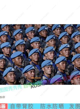 中国军人向胜利出发墙贴