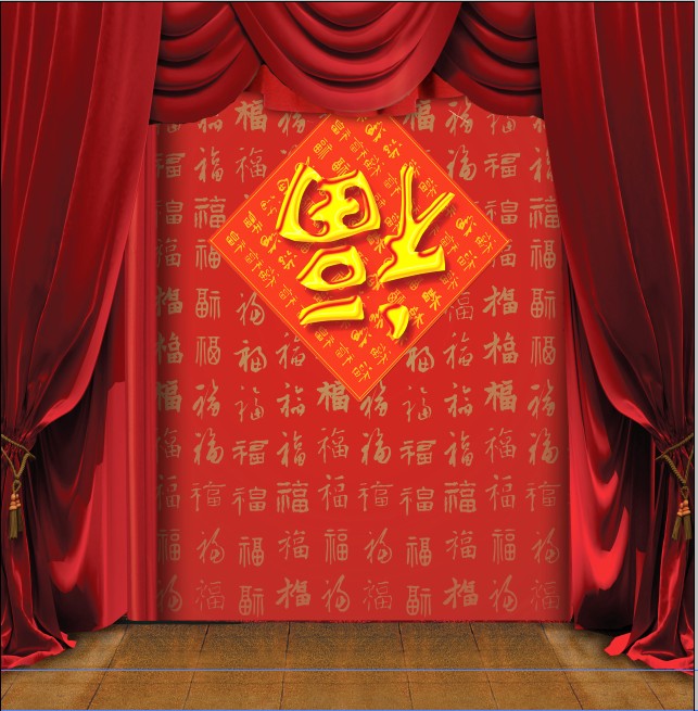 全家福古装春节影楼摄影背景布照相馆拍照纸影棚主题中国风全家福 - 图3