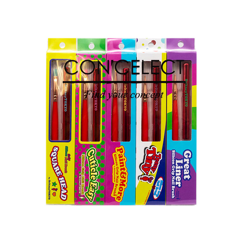 现货日本CONCELECT圆头笔平笔万能笔美甲BritneyTOKYO老师限定款,淘宝优惠券,粉丝福利购,淘宝优惠卷