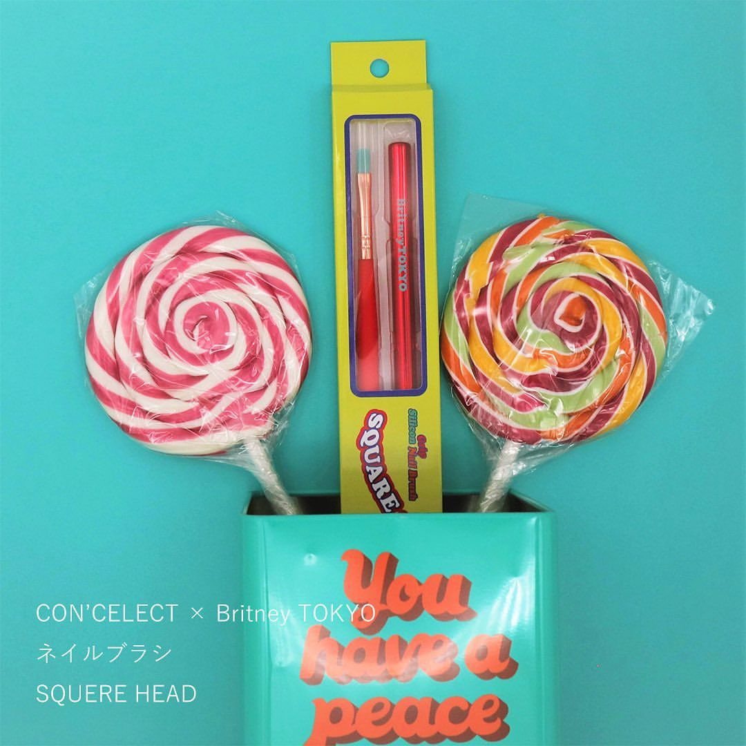 现货日本CONCELECT圆头笔平笔万能笔美甲BritneyTOKYO老师限定款,淘宝优惠券,粉丝福利购,淘宝优惠卷