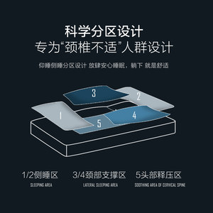 水星家纺A类可水洗枕芯成人全棉枕头暖柔类羽绒云朵对枕适中/高款