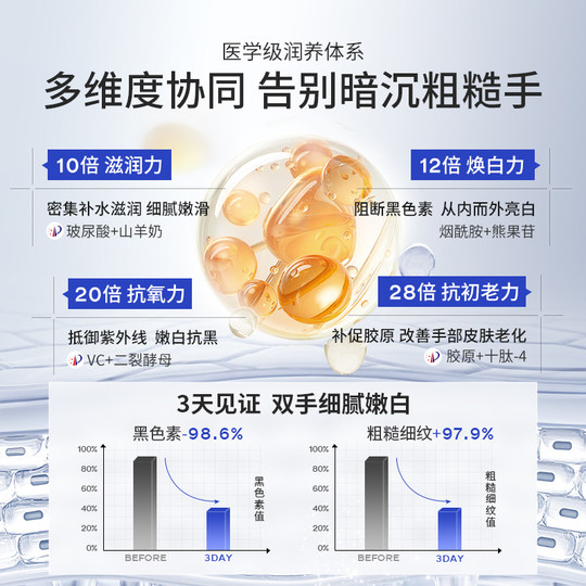 手膜嫩白保湿补水手部美白手摸护理手套修复干裂粗糙淡化双手细纹