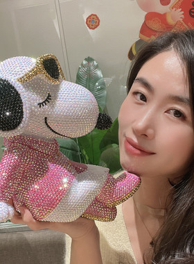 眼镜狗玄关钥匙收纳摆件客厅