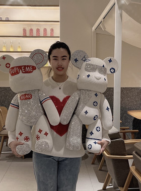 diy暴力熊节日礼物镶钻摆件包邮