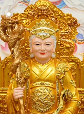 土地公土地婆神像土地公公像体真身家用玄关供奉树脂神像摆件